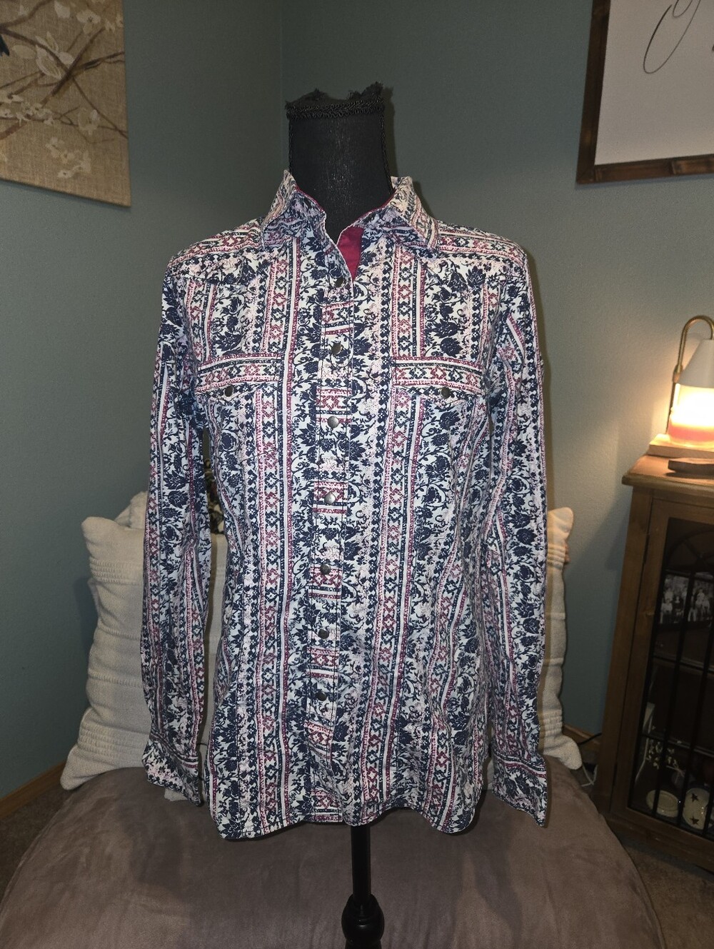 Cruel Arena Fit Western Button Up Long